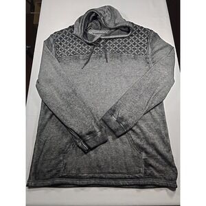 Buckle BKE Black Men gray hoodie Grunge 2XL XXL Sweatshirt Long Sleeve